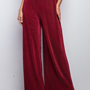 Beautiful Burgundy Pleated Pants