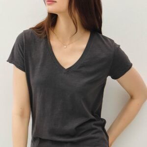 Classic V-neck Raw Trim SS Tee