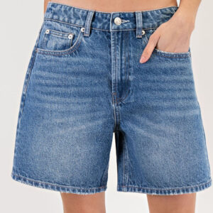Dark Denim Relaxed Shorts