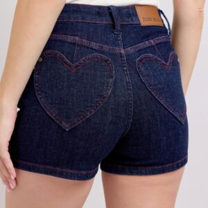 Heart Pocket Red Thread Shorts