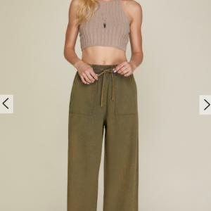 Washed Woven Pants