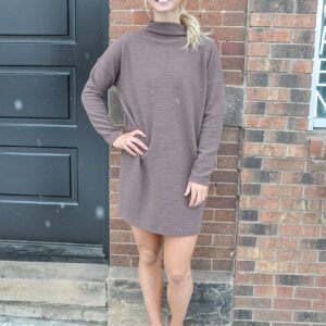 Knit Mock Neck DressKnit Mock Neck Dress
