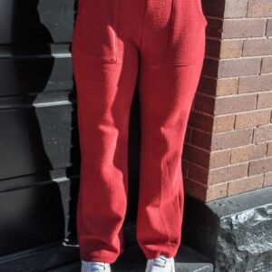Knit Bottoms W/Pockets/Drawstrings
