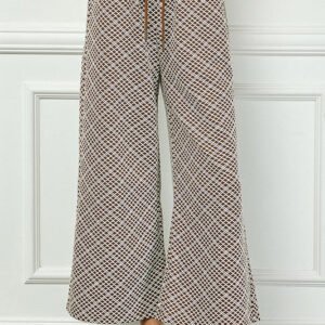 Loop Textured Pants W/Self Tie