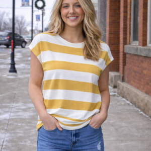 Rugby Striped Hoodie Sweatshirt